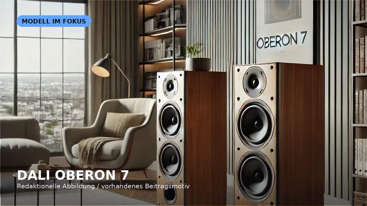 Produktvisual zum Check „DALI OBERON 7 im Check: großer Standlautsprecher für Stereo und TV“