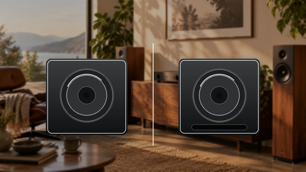 Geschlossener und Bassreflex-Subwoofer im direkten Gehäusevergleich