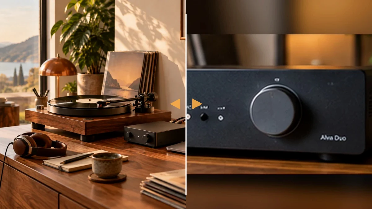 Vinyl-Digitalisierung mit Plattenspieler und separater Audio-Elektronik im Vergleich