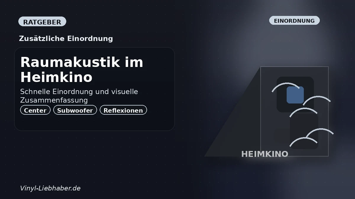 Hörraum mit mehreren Lautsprechern um den Sitzbereich